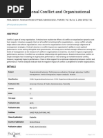 Multidimensional Conflict and Organizational