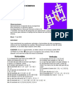 Crucigrama Enteros PDF