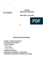 ABNT 10520 - Citacao Autor Data