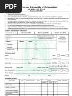 Admission Form 2010