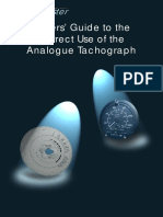 Drivers' Guide To Use of The Analogue Tachograph