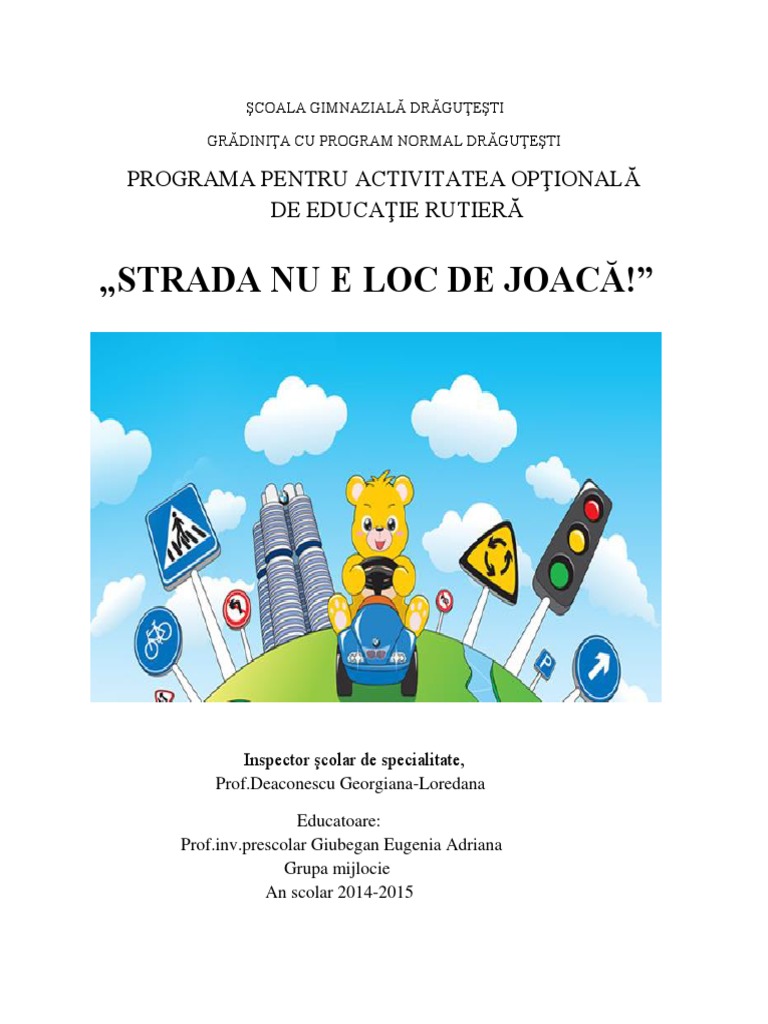 Optional Educatie Rutiera | PDF