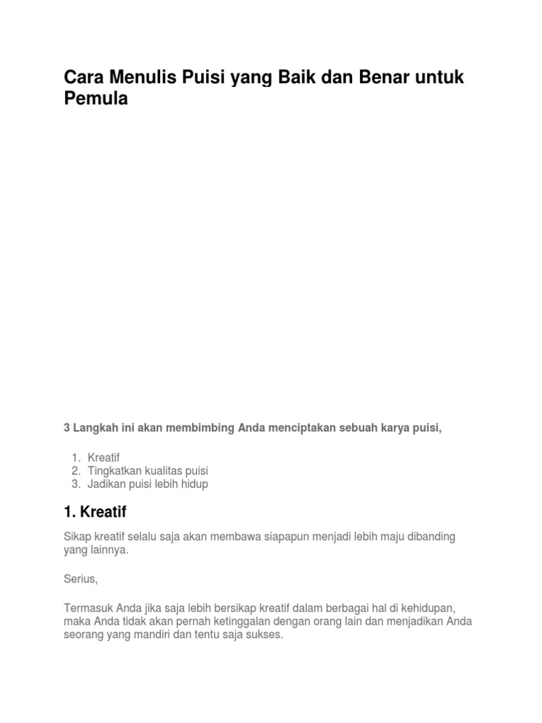Cara Membuat Puisi Yang Baik Dan Benar - 1556650399?v=1