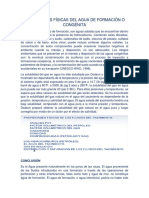 Propiedades Físicas Del Agua de Formación o Congénita