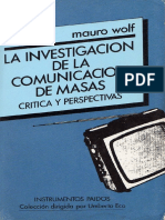 Wolf Mauro Investigacion de La Comunicacion de Masas