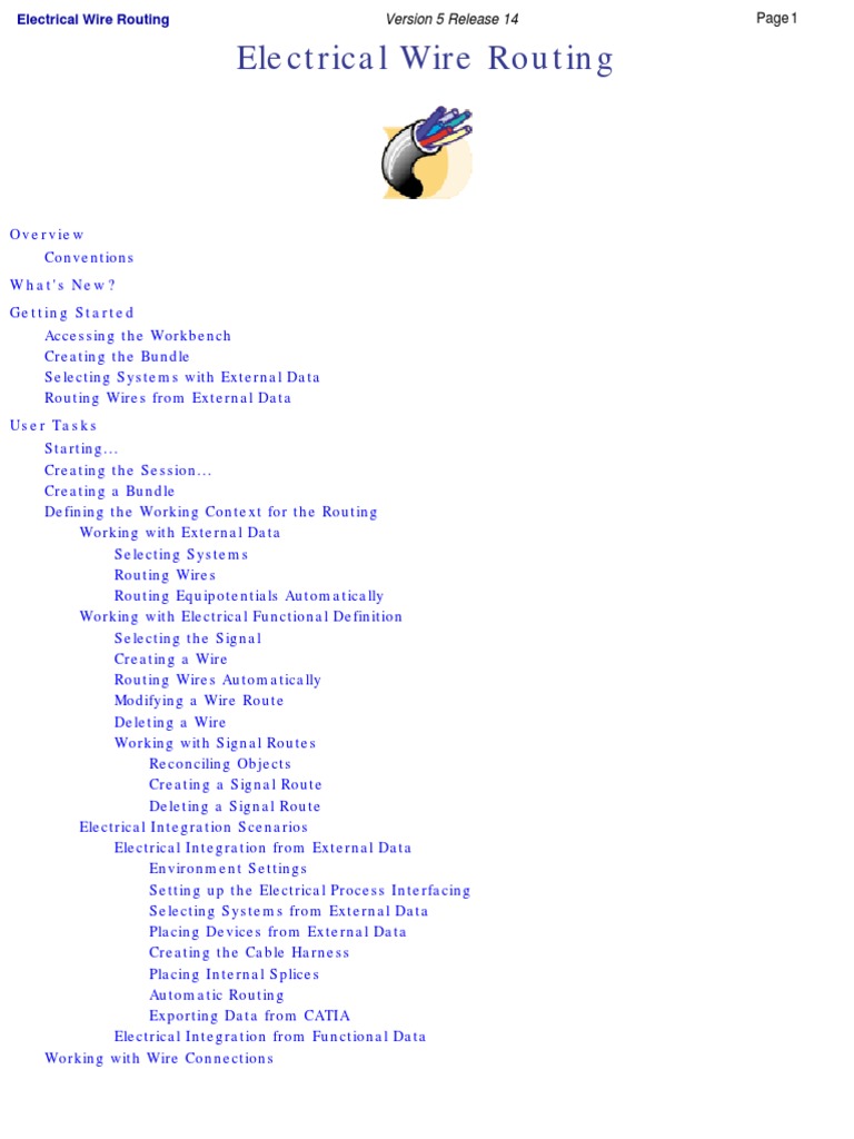Electrical Wire Routing Guide V5.14 | PDF | Routing | Icon (Computing)