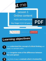 Trust Me Secondary Lesson 1 Content Presentation