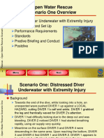Open Water Rescue Scenario One Overview: Distressed Diver Underwater With Extremity Injury