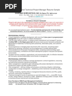 A PMP Resume Sample