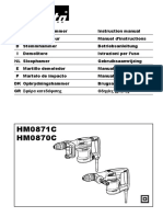 Demolition Hammer Instruction Manual in 8 Languages