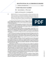 convocatoria oposición madrid 2018 