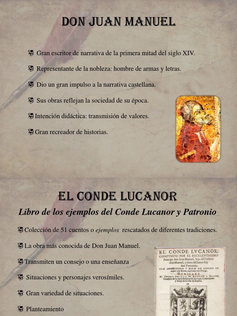 Presentación El Conde Lucanor 2º ESO PDF
