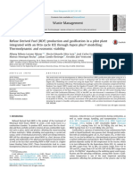 Refuse Derived Fuel (RDF) Production and Gasification in A Pilot Plant Integrated With An Otto Cycle ICE Through Aspen plusTM Modelling: Thermodynamic and Economic Viability