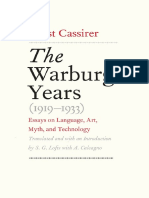 Ernst Cassirer; S. G. Lofts Trans. the Warburg Years 1919-1933 Essays on Language, Art, Myth, And Technology