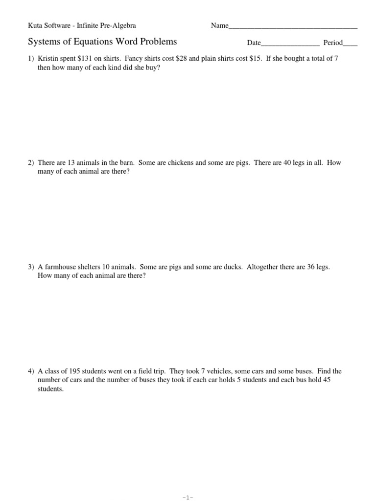 Kutasystems Word Problems 1 | Pdf | Transport | Vehicles