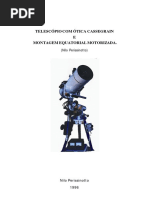 Projeto Telescópio Cassegrain + Equatorial Motorizada