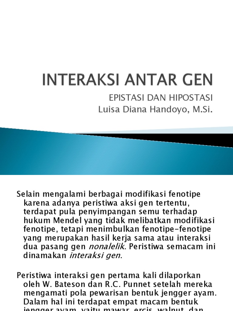 Interaksi Antar Gen