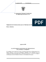 Reglamento de Construcion para El Municipio de Chilpancingo