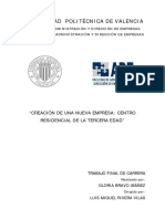 TFC. Creación de Una Nueva Empresa. Centro Residencial de La Tercera Edad PDF