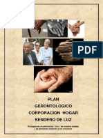 Plan Gerontologico Institucional Hogar Sendero de Luz PDF