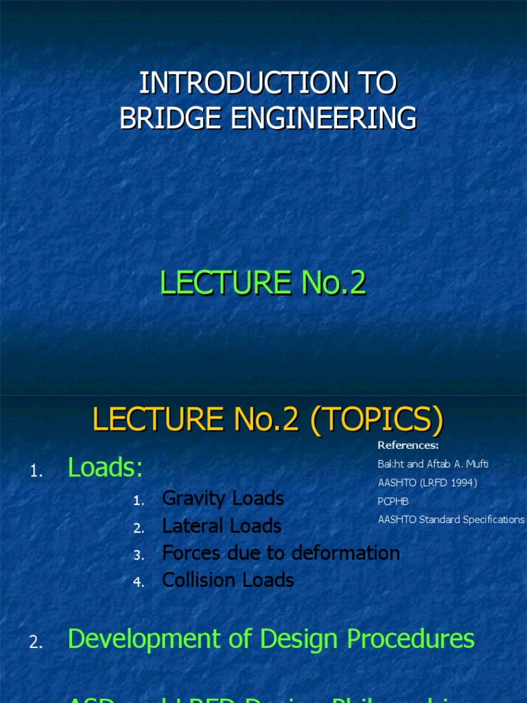 Introduction To Bridge Engineering | PDF | Structural Load ...