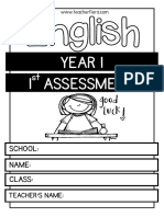 Year 1 1 Assessment: School: Name
