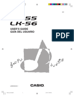 Manual Sintetizador CASIO LK - 55 - 01 - e