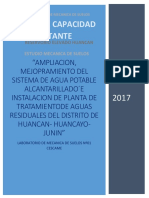 Estudio mecánica suelos cimentación reservorio Huancan