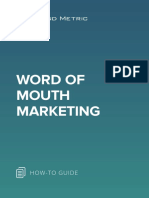 Word of Mouth Marketing