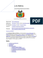 Constitución de Bolivia