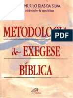 Cássio Murilo Dias Da Silva Metodologia de Exegese Bíblica PDF