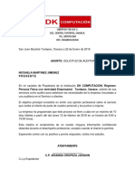 Carta Propuesta de Auditoria