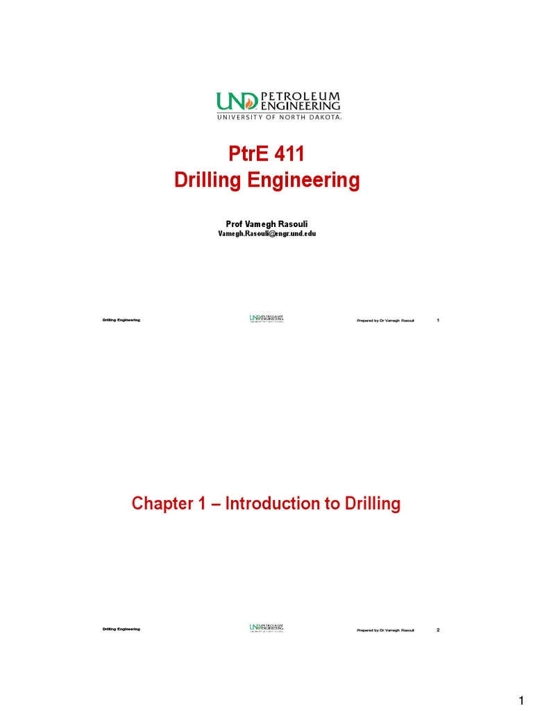 Introduction to Drilling Engineering | PDF | Drilling Rig | Pump