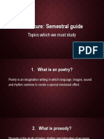 Literature: Semestral Guide: Topics Which We Must Study