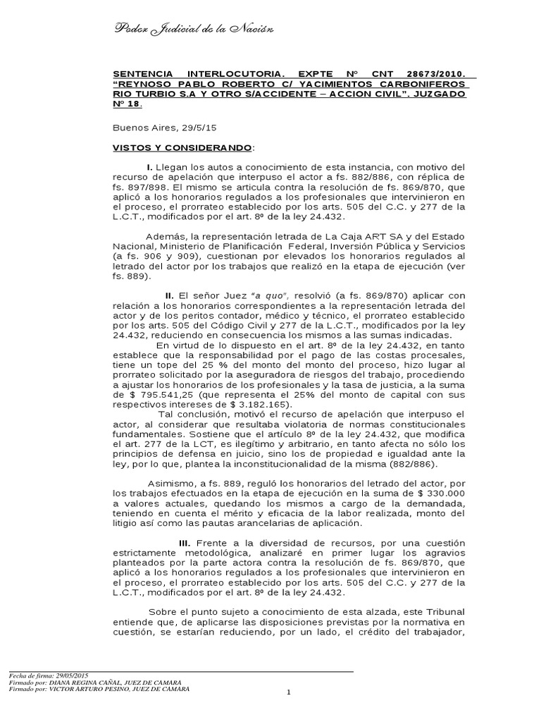 SENTENCIA INTERLOCUTORIA. | Ley procesal | Juez | Prueba gratuita de 30
