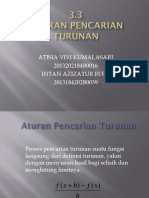 3.3 Aturan Pencarian Turunan