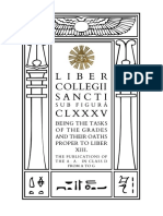 Crowley - Liber Collegii Sancti sub figurâ CLXXXV