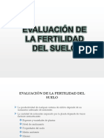 Evaluación fertilidad suelo
