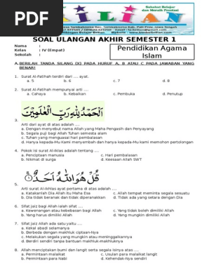 19++ Conto soal pai semester 1 berserta jawabnyadari 1 100 info