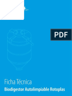 Ficha Tecnica Biodigestor Autolimpiable Rotoplas PDF