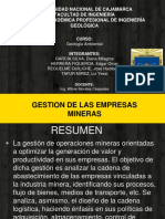 Presentacióm Gestion de Operaciones Mineras