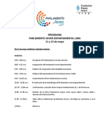 Programa Parlamento Departamental Lima