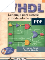 VHDL Lenguaje para Síntesis Y Modelado de Circuitos