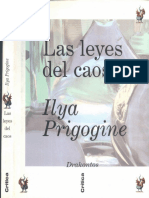 Las Leyes Del Caos I Prigogine Critica Drakontos 1997 PDF