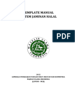 Template Manual Sistem Jaminan Halal