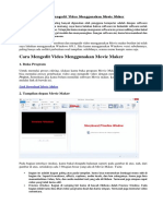 Cara Membuat Dan Mengedit Video Menggunakan Movie Maker