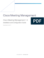Cisco Meeting Management 1.0 Installation and Configuration Guide