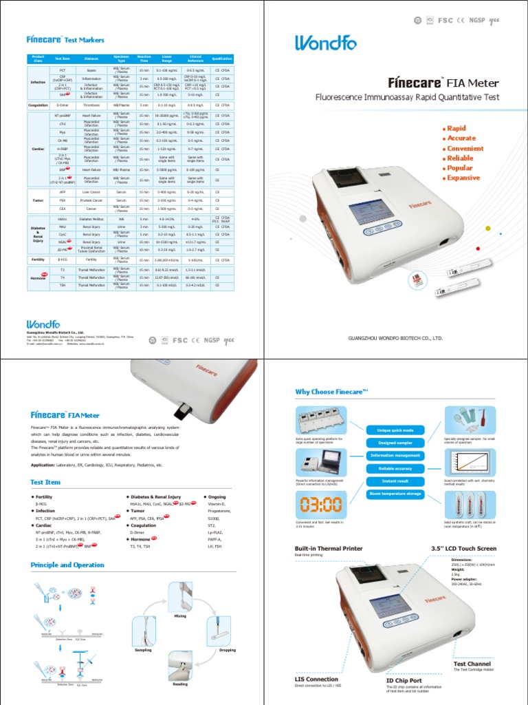 05.012.002.0045-2 Finecare Ii | PDF | C Reactive Protein | Endocrine System
