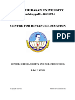 Gender, School, Society and Inclusive School PDF