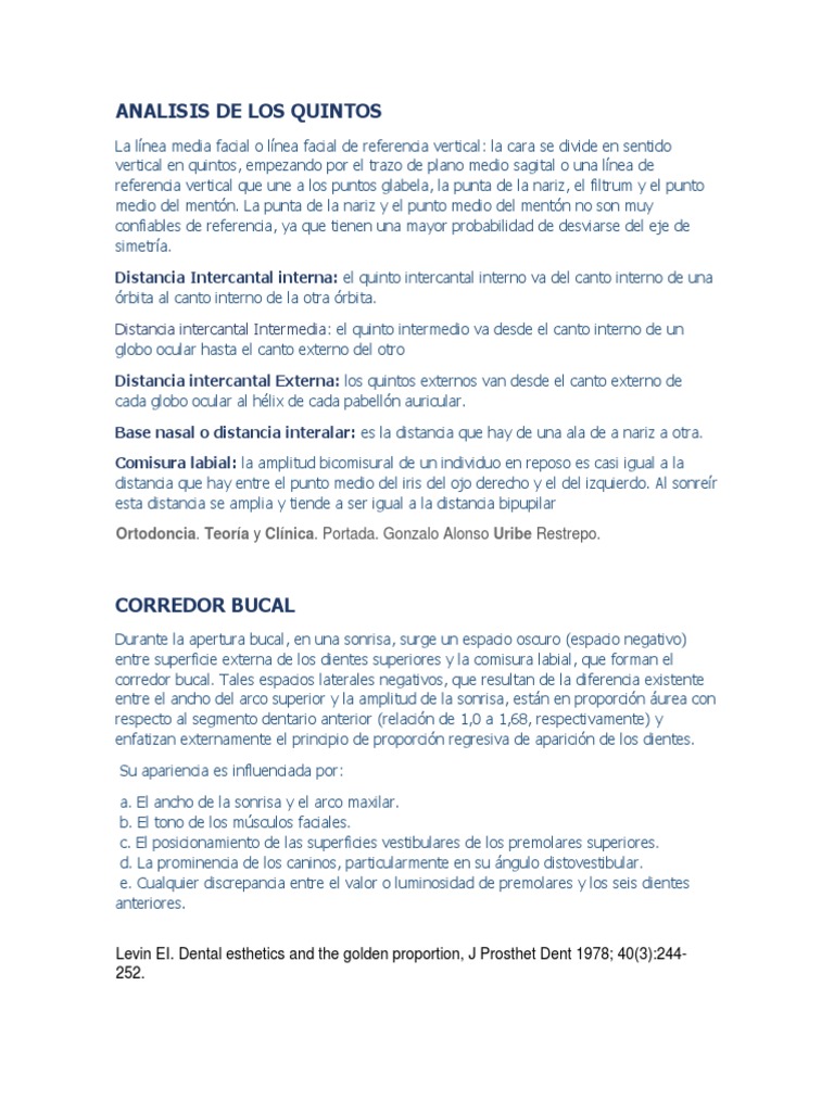 Analisis de Los Quintos | PDF | Cara | Anatomía humana